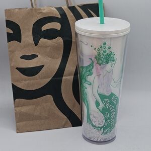 Authentic rare Starbucks Siren Pearl Mermaid venti 24-ounce tumbler